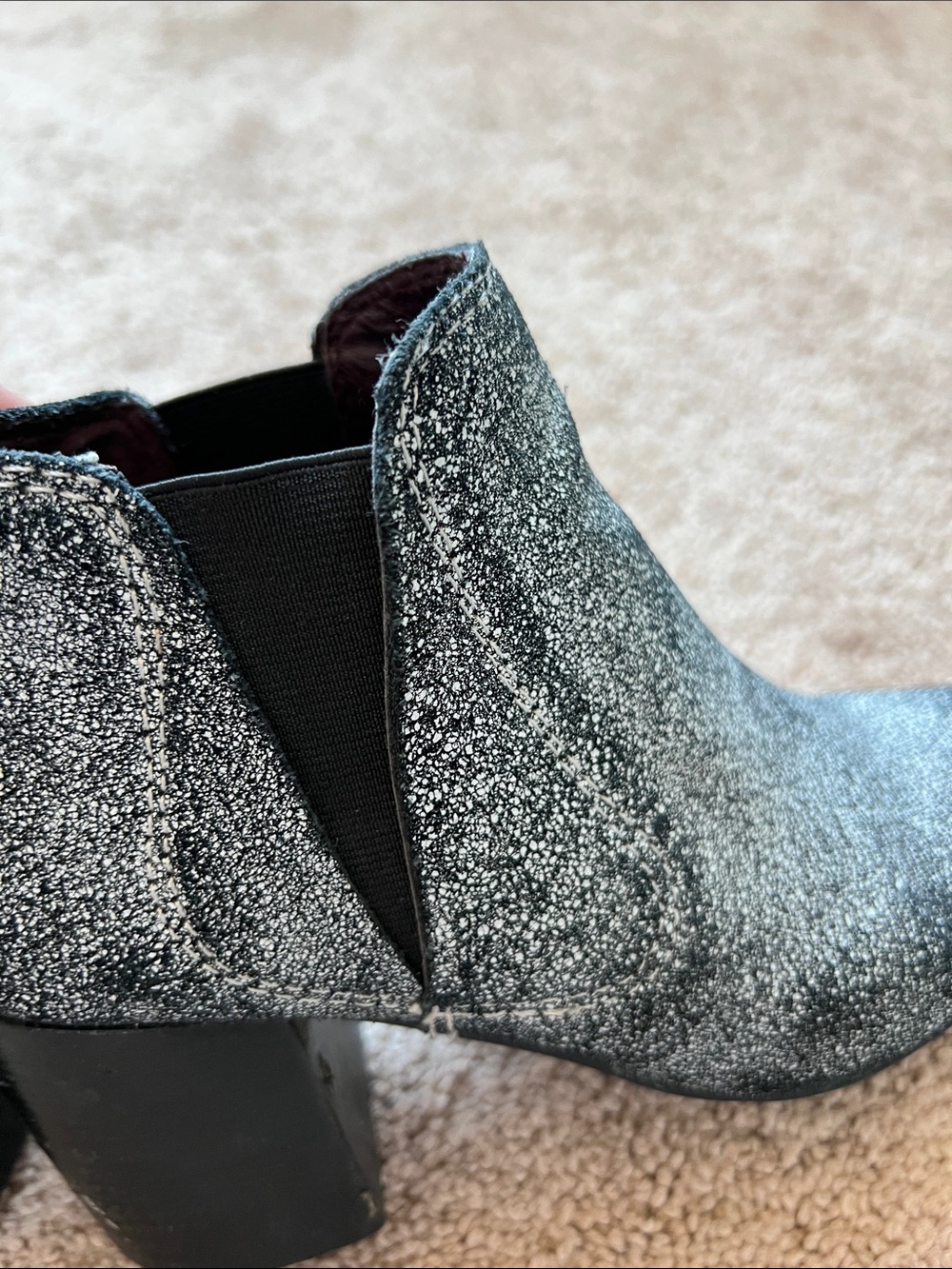 Report Signature Toby Leather Block-Heel Steel-toe Ankle Boots - Picture 7 of 9